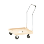 Thumbnail image #2 for Vollrath 52290 20 x 20-Inch Plastic Dish Rack Dolly, Center Drain Hole, 4 Swivel Casters, 200 lb Capacity, Beige, Without Handle