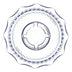 Thumbnail image #2 for Carlisle Tulip 8 oz Clear SAN Berry Dish with Scalloped Edge