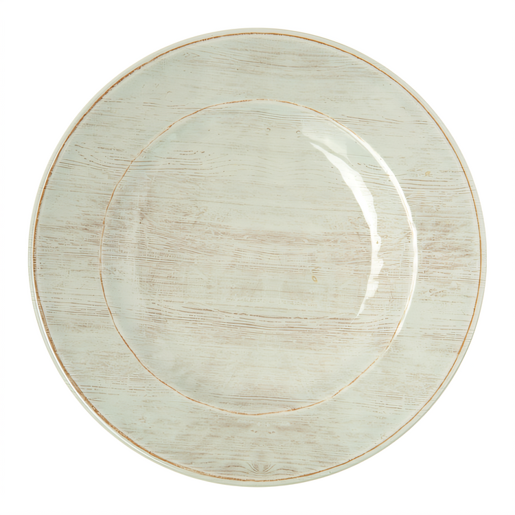 Product image #2 for Grove 9-Inch Round Wide Rim Melamine Salad Plate, Buff