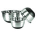 Thumbnail image #2 for Winco 1-1/2 Qt Stainless Steel Mixing Bowl with Black Non-Slip Silicone Base