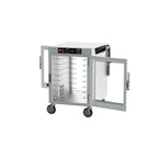 Thumbnail image #2 for Metro HotBlox™ HBCW8-ACPC-M Mobile Pass-Thru Holding Cabinet, Half-Height, 8-Pan, Clear Doors, Analog Control, 120V