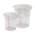 Thumbnail image #2 for Winco 18 Qt Round Clear Polycarbonate Food Storage Container