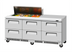 Thumbnail image #1 for Turbo Air Super Deluxe Front Breathing 72-5/8-Inch 3-Section Refrigerated Sandwich/Salad Prep Table Workstation with 12 Pans and 6 Drawers