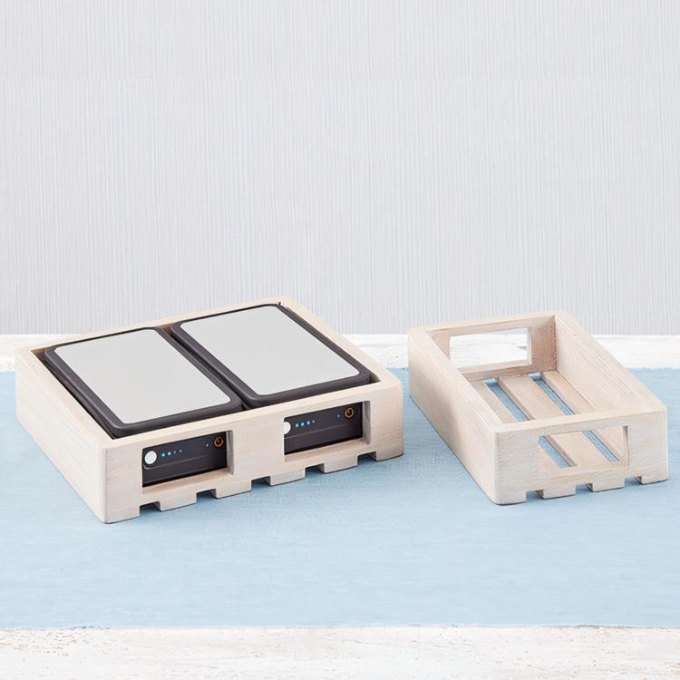 Product image #2 for Sun-Bleached Rectangular Wooden Serving Crate, 11-5/8 Inch