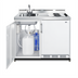 Thumbnail image #2 for Summit Commercial 48-Inch Wide Mobile All-In-One Kitchenette with No Plumbing, 2-Burner Coil Cooktop, Sink, and 5 Cu. Ft. Refrigerator-Freezer
