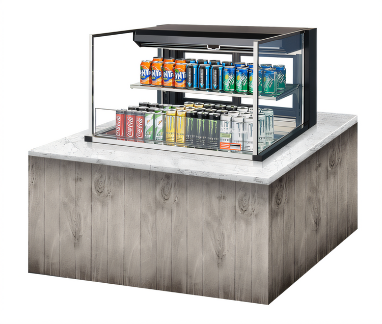 Product image #2 for Turbo Air 36-Inch Drop-In Horizontal Open Refrigerated Display Case, Low Profile, 7.5 Cu. Ft.