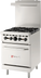 Thumbnail image #2 for Wolf WX Series 24-Inch 4-Burner Propane Gas Commercial Range with Space Saver Oven