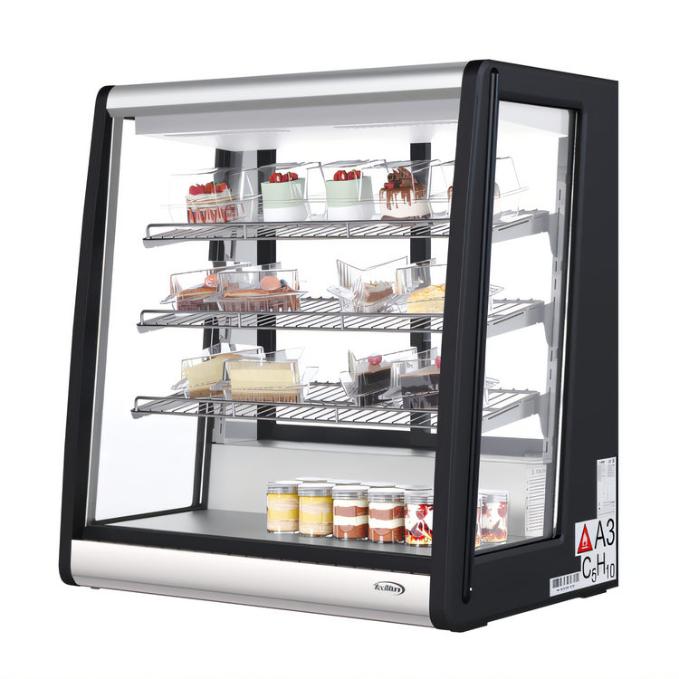 Product image #2 for KoolMore 31-Inch Countertop Full-Service 4-Tier Refrigerated Display Case with 3 Adjustable Shelves