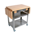 Thumbnail image #2 for John Boos Cucina Elegante 30-Inch Maple Butcher Block Cart with Stainless Steel Shelves