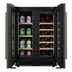 Thumbnail image #2 for KoolMore Reserve 24-Inch Panel-Ready Dual-Zone French Door Under-Counter Wine Cooler