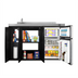 Thumbnail image #2 for 54-Inch All-In-One Kitchenette with Sink, 2-Burner Smooth-Top Electric Cooktop, and 3.2 Cu. Ft. Refrigerator-Freezer