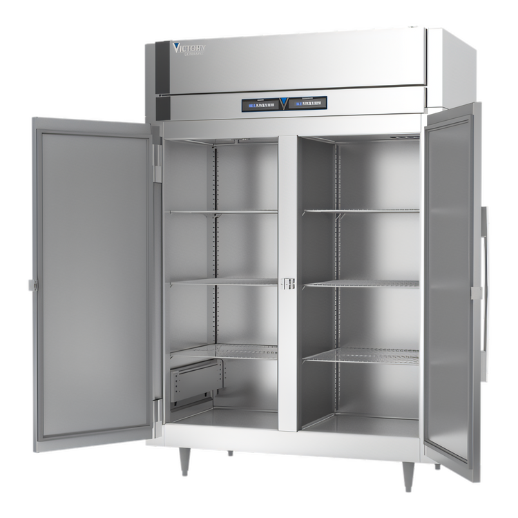 Product image #2 for Victory UltraSpec Extra Wide Dual-Temp Reach-In Warmer/Refrigerator Cabinet, 2-Section