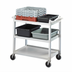Thumbnail image #2 for Cambro Large 3-Shelf KD Utility Cart, Speckled Gray