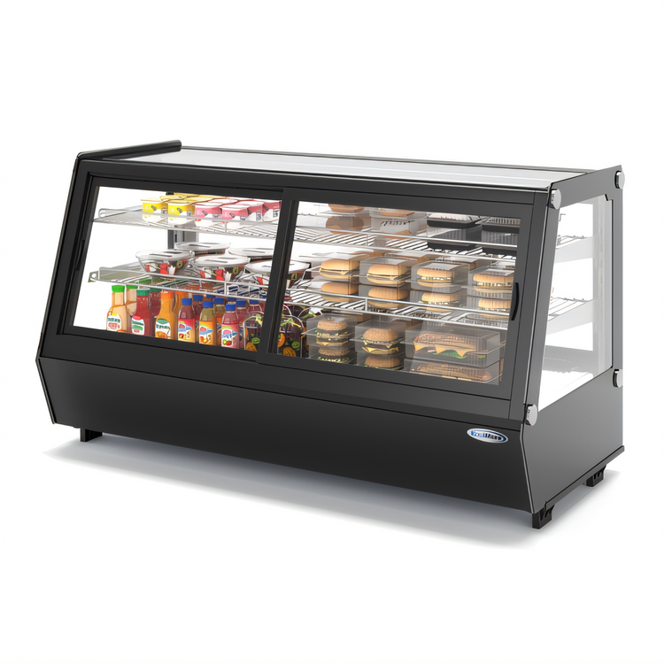 Product image #2 for KoolMore 48-Inch Countertop Refrigerated Display Case with Sliding Glass Doors