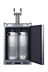 Thumbnail image #2 for Summit Commercial 24-Inch Panel-Ready Dual Tap Beer Kegerator, Stainless Steel