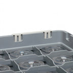 Thumbnail image #1 for Cambro Camrack® CECCO6000 Snap-On Dishwasher Rack Extender ID Clip, 5"L x 1-9/16"H, Pre-Printed "Cordial," ABS, White Case of 6