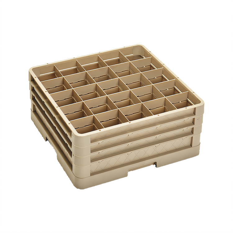 Product image #2 for Traex Full-Size 25-Compartment Closed-Wall Compartment Glass Rack