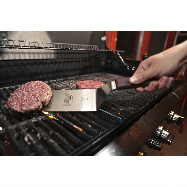 Product image #2 for Mercer Culinary Hell's Handle 8 x 3 Inch Square-Edge Turner, 15 Inch Overall Length