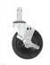 Thumbnail image #2 for Olympic 5-Inch Stem Swivel-Brake Caster with Resilient Rubber Tread, 200 lb Capacity