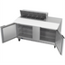 Thumbnail image #2 for Beverage-Air 60-Inch Two-Section Sandwich Prep Table with 17-Inch Cutting Board and 10-Pan Top