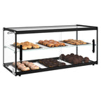 Thumbnail image #2 for Koolmore KM-DC-3CSBK 32-Inch Countertop Full-Service Display Case with 3 Sliding Glass Doors, 4.2 Cu. Ft., Stainless Steel Exterior