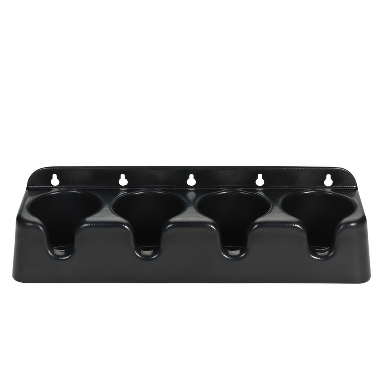 Product image #2 for Dispense-Rite 4-Section Cup Holder/Organizer, Countertop or Wall Mount, Black ABS Plastic