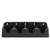 Thumbnail image #2 for Dispense-Rite 4-Section Cup Holder/Organizer, Countertop or Wall Mount, Black ABS Plastic