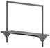 Thumbnail image #2 for John Boos Pot Rack Mounted Work Table Shelf, Flat Top, Stallion Safety Edge, 84 x 18 x 18 Inches, 16 Gauge 300 Series Stainless Steel