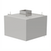 Thumbnail image #2 for SimpleSpec Type II Dishwasher Canopy Hood with Exhaust Collar, Ceiling Mount, 64 x 48 x 24 Inches, for 44-Inch Conveyor Dish Machines