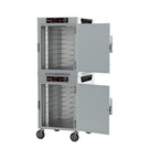 Thumbnail image #2 for Metro HotBlox™ HBCW16-AS-M 16-Pan Stacked Dual-Cavity Mobile Heated Holding Cabinet with Solid Doors and Analog Controls