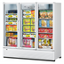 Thumbnail image #2 for Turbo Air Super Deluxe Three-Section Glass Door Freezer Merchandiser, 62.2 Cu. Ft., Bottom-Mounted Refrigeration, Hinged Triple-Pane Doors