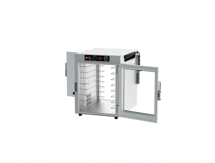Product image #2 for Metro HotBlox™ Wide 8-Pan Pass-Thru Insulated Holding Cabinet with Clear Front Door and Solid Rear Door