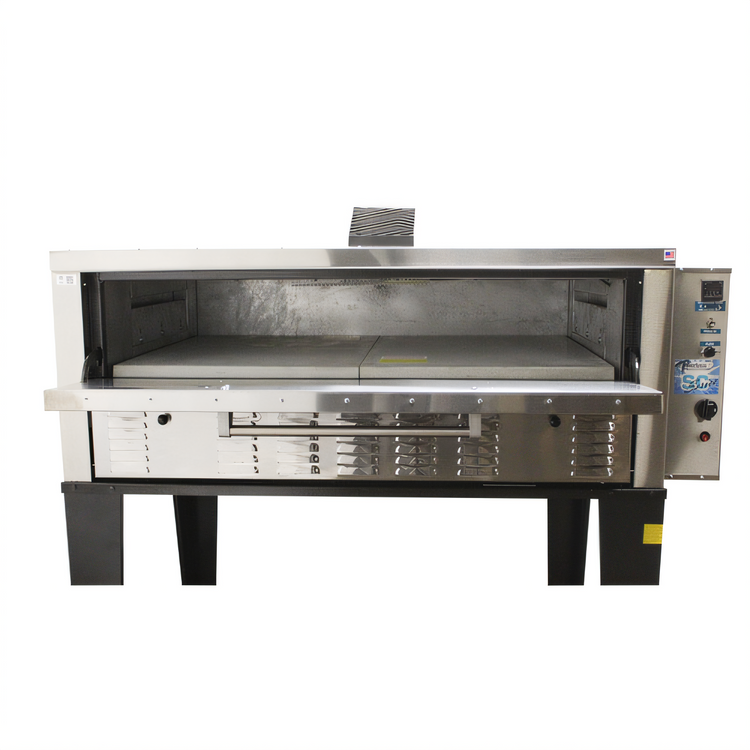 Product image #2 for Peerless Gas Deck Pizza Oven with 52"W x 36"D Stone Deck, 1 Deck, Digital Right-Side Controls