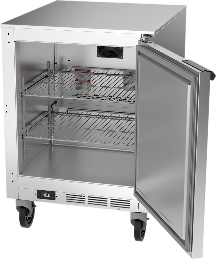 Product image #2 for Beverage-Air 24-Inch One-Section Undercounter Freezer, 4.9 Cu. Ft., Solid Door, Rear-Mounted Self-Contained Refrigeration