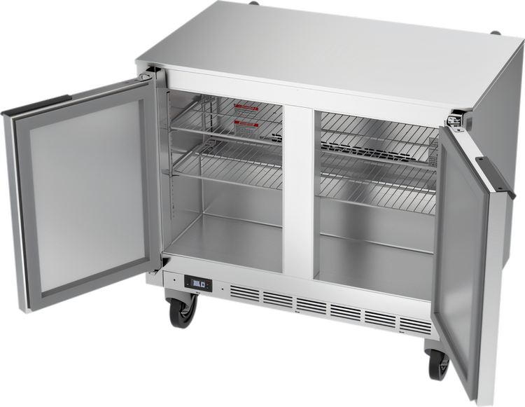 Product image #2 for Beverage-Air UCR34HC 34-Inch Shallow Depth Two-Section Undercounter Refrigerator