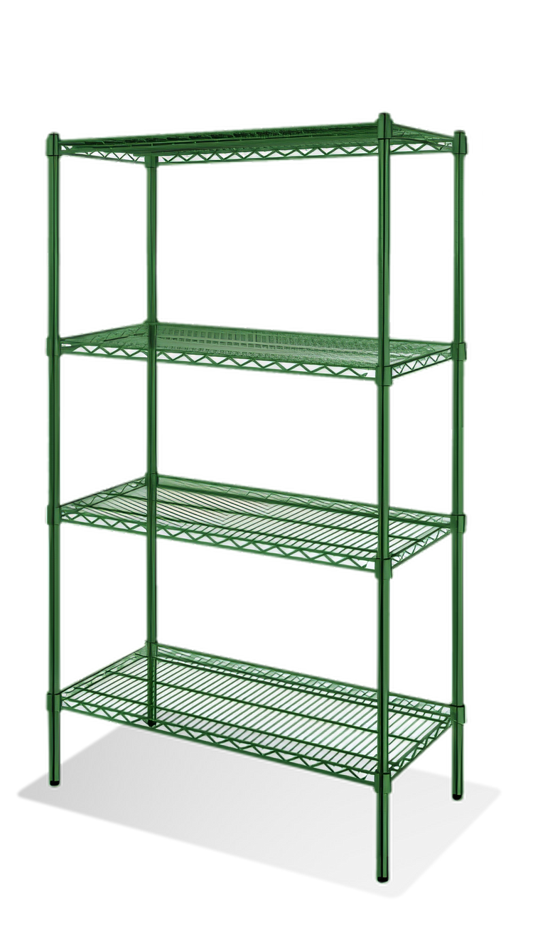 Product image #2 for Heavy Duty Green Epoxy Coated Wire Shelf, 48-Inch W x 14-Inch D, 800 lb. Capacity