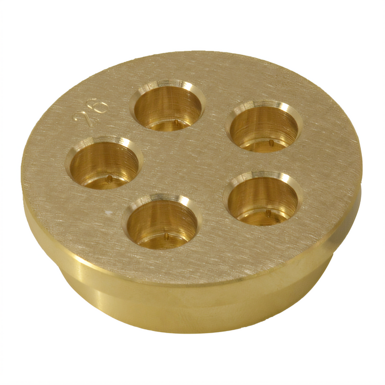 Product image #2 for Omcan #26 6 mm Brass Tagliatelle Pasta Machine Die