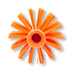 Thumbnail image #2 for Sparta® 4-Inch Orange Polyester Pipe & Valve Brush with Threaded Hole