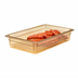 Thumbnail image #2 for Cambro H-Pan Full-Size 3-Inch Deep Amber Colander Pan