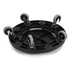 Thumbnail image #2 for Bronco Black Round Waste Container Dolly with Replaceable Casters for 20-55 Gallon Containers
