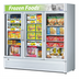 Thumbnail image #2 for Turbo Air Super Deluxe Three-Section Glass Door Merchandiser Freezer, 60.43 Cu. Ft., Bottom-Mount, 115V
