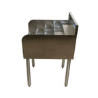 Thumbnail image #2 for BK Resources UB4-21-LD12 Freestanding 4-Step Stainless Steel Underbar Liquor Bottle Display, 12"W x 21-1/4"D