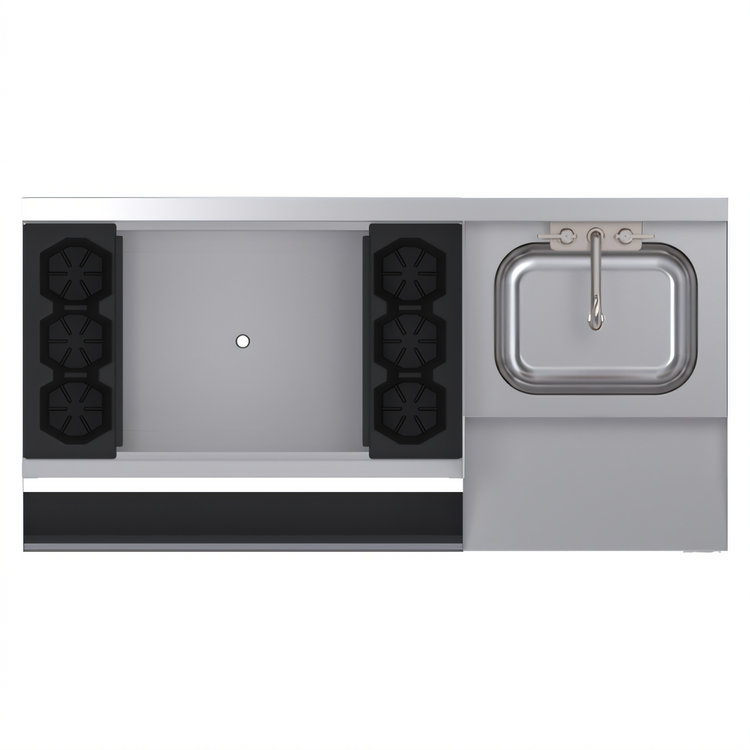 Product image #2 for Krowne Royal Series 48-Inch Underbar Ice Bin/Cocktail Station with Left Ice Bin and Blender Station