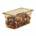 Thumbnail image #2 for Cambro H-Pan High Heat 1/3 Size 6-Inch Deep Amber Plastic Hot Food Pan