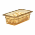 Thumbnail image #2 for Cambro H-Pan 1/3 Size 4-Inch Deep High Heat Plastic Food Pan, Amber