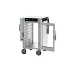 Thumbnail image #2 for Metro HotBlox™ HBCN8-DCPS-M 8-Pan Narrow Mobile Pass-Thru Insulated Holding Cabinet with Digital Touchscreen and Hybrid Convection/Radiant Heat