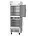 Thumbnail image #2 for Beverage-Air Horizon Series 1-Section Dual-Temperature Reach-In Refrigerator/Freezer with Half Solid Doors, Bottom Mount, Stainless Steel