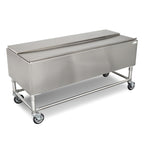 Thumbnail image #2 for John Boos UBBB-2436-X Mobile Underbar Ice Chest, 36"W x 24"D x 29-1/2"H, Stainless Steel, Locking Casters, No Backsplash