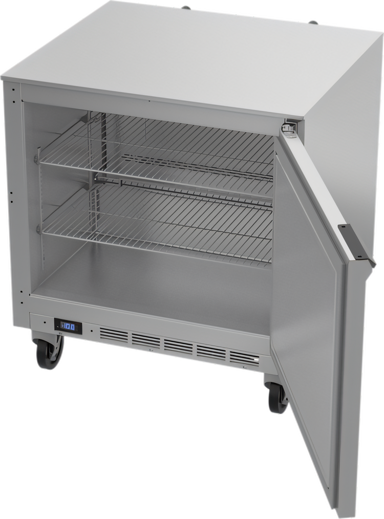 Product image #2 for Beverage-Air 32-Inch One-Section Undercounter Freezer with Solid Door, 7.2 Cu. Ft.
