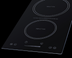 Thumbnail image #2 for Summit Appliance 12-Inch Wide 2-Burner Built-In Induction Cooktop, 115V, Black Glass